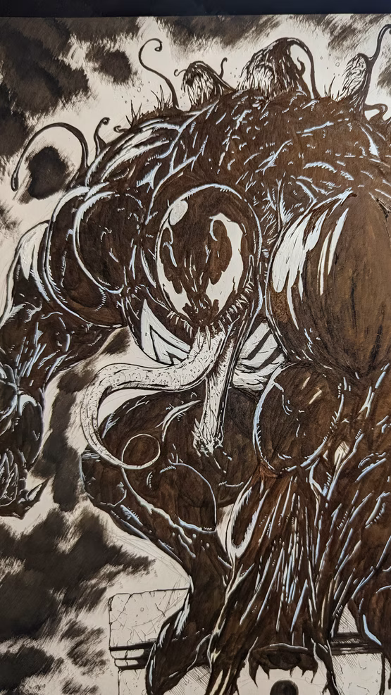 A skeletal aquatic fantasy creature study
